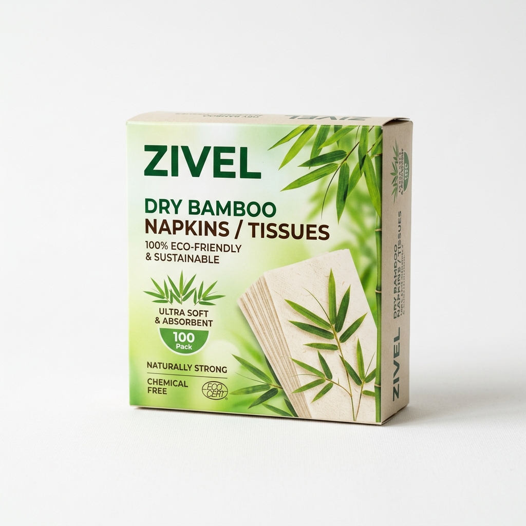 ZIVEL — сухие бамбуковые салфетки