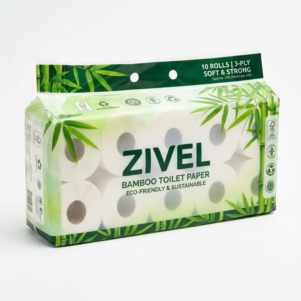 ZIVEL — туалетная бумага из бамбука